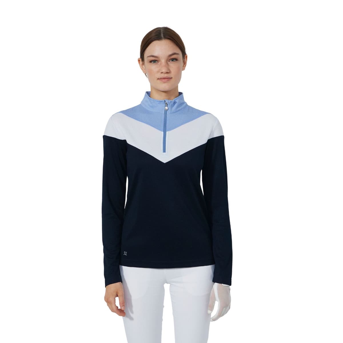 Daily Sports Block LS Half Neck