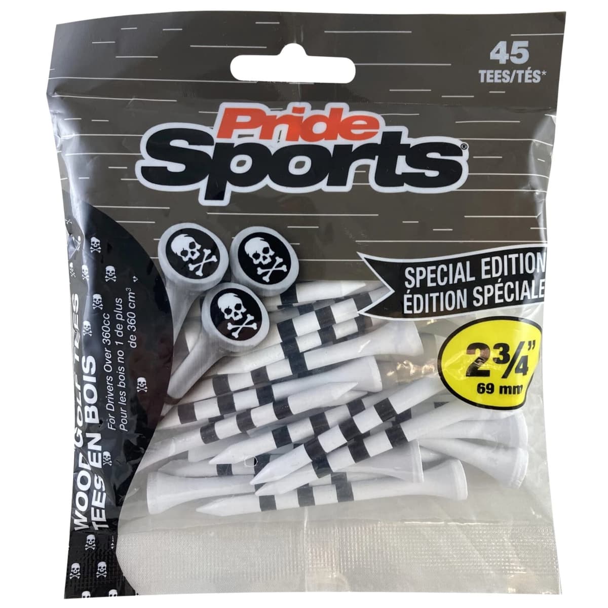 Pride Novelty Tees 2 3/4 With Skulls&Crossbones