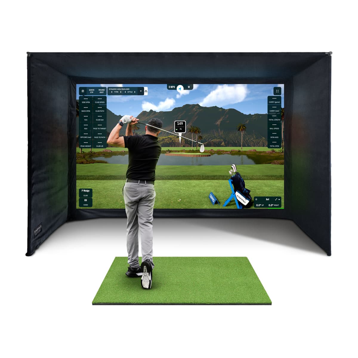 SimSpace Golf Enclosure 4 X 2.5 X 1.5 Mtr