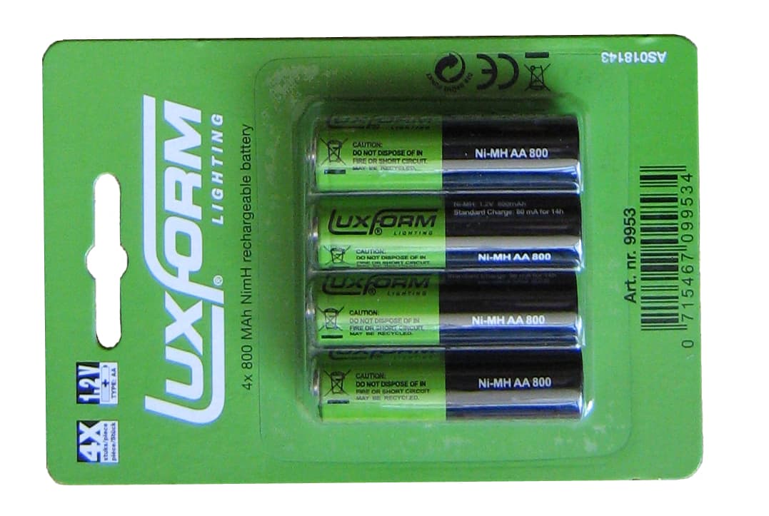 Luxform 4X Solar Batterij | AA Ni-MH 1.2V | Oplaadbaar thumbnail 2