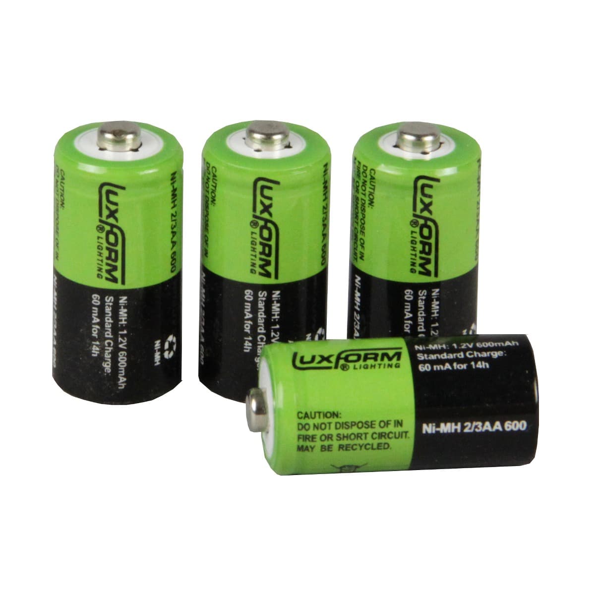 Luxform 4X Solar Batterij | 2/3AA Ni-MH 1.2V | Oplaadbaar