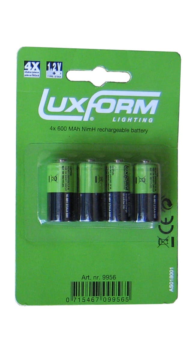 Luxform 4X Solar Batterij | 2/3AA Ni-MH 1.2V | Oplaadbaar thumbnail 2