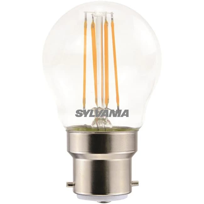 6x Sylvania B22d LED Lamp | 4.5W 2700K 470Lm 230V | 827 | ToLEDo Retro