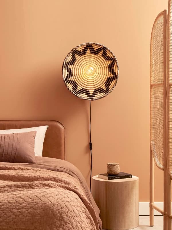 Good&Mojo LED Wandlamp Andros | E27 60W | Black/Natural thumbnail 2