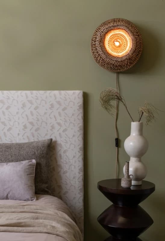 Good&Mojo Bamboe LED Wandlamp Barbados | 1X E27 Max 60W | Warm Earth Tones thumbnail 2