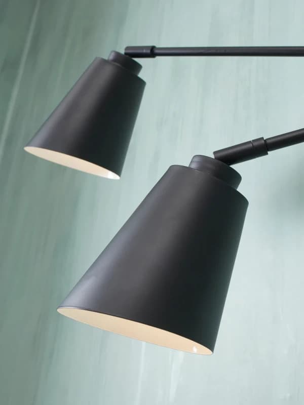 it's about RoMi LED Wandlamp Bremen | 2X E27 Max 40W | Black thumbnail 2