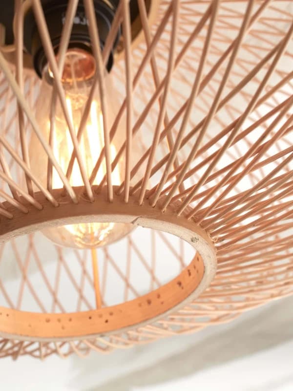 Good&Mojo Bamboe LED Plafondlamp Cango | 1X E27 Max 60W | Natural thumbnail 2