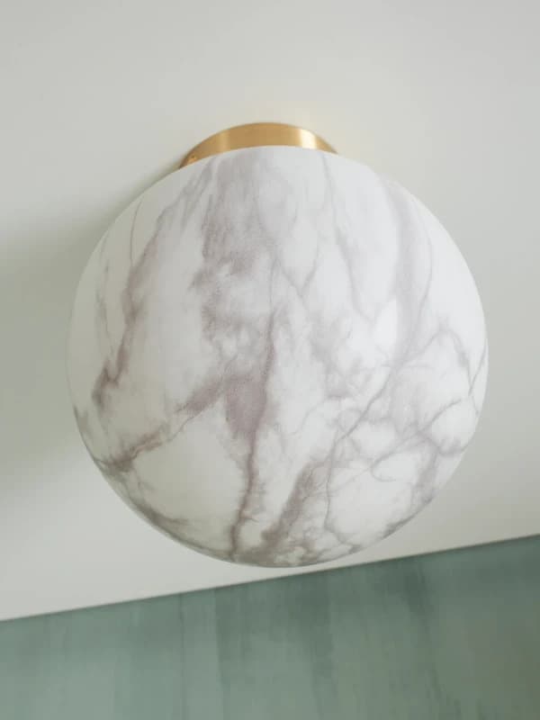 it's about RoMi LED Plafondlamp Carrara | 1X E14 Max 25W | Gold/Tinted Glass thumbnail 2