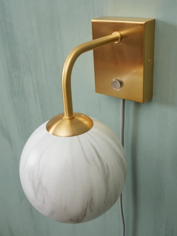 it's about RoMi LED Wandlamp Carrara | 1X G9 Max 28W | Gold/Tinted Glass thumbnail 2