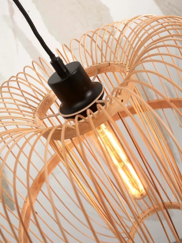 Good&Mojo Bamboe LED Hanglamp Hokkaido | 1X E27 Max 60W | Natural thumbnail 2