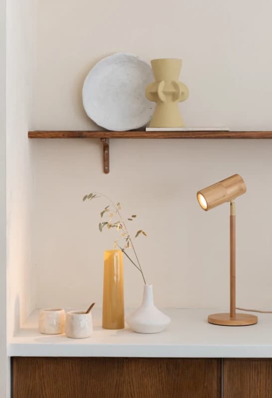 Good&Mojo Bamboe LED Tafellamp Java | 1X GU10 Max 3W | Pure Natural thumbnail 2