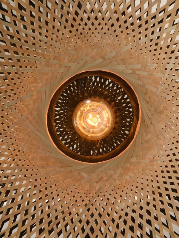 Good&Mojo LED Plafondlamp Kalimantan | 1X E27 Max 60W | Natural/Black thumbnail 2