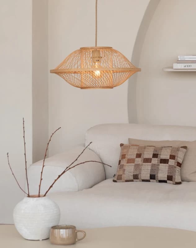 Good&Mojo Bamboe LED Hanglamp Maui | 1X E27 Max 60W | Pure Natural thumbnail 2