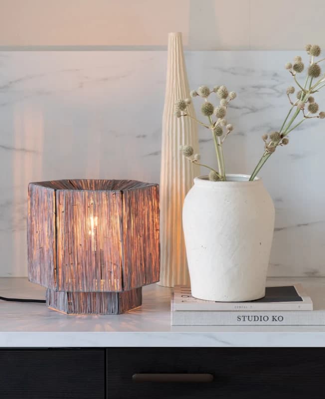 Good&Mojo LED Tafellamp Panama | 1X E27 Max 60W | Soft Stone Grey thumbnail 2