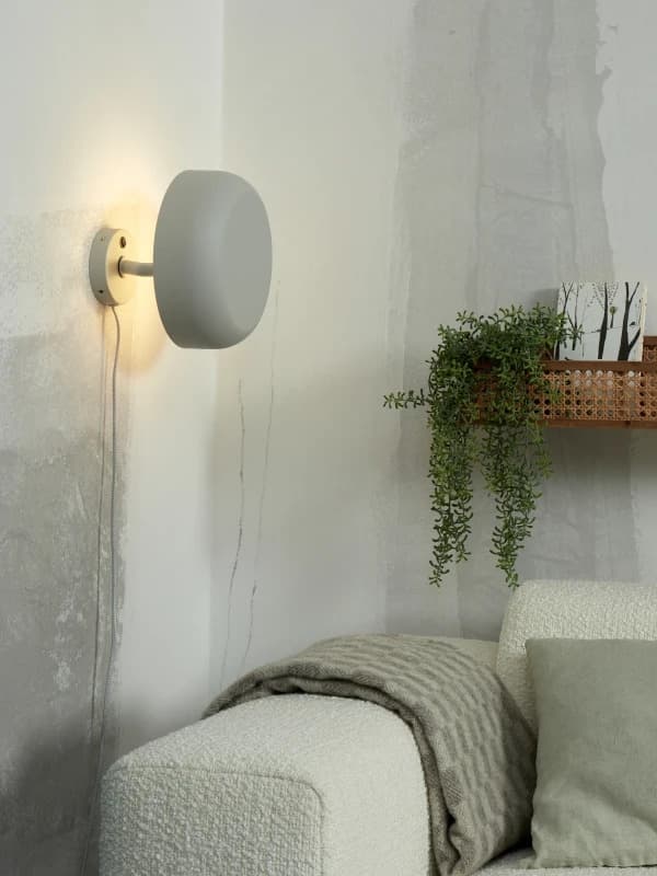 it's about RoMi LED Wandlamp Porto | 1X E27 Max 25W | Light Grey thumbnail 2