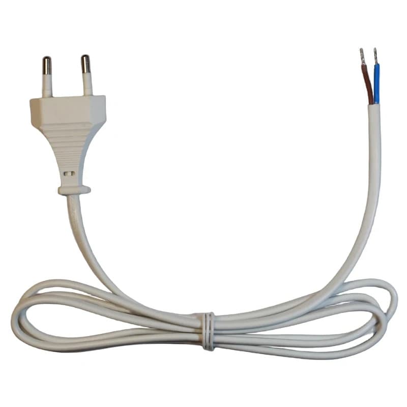 ELP Top Connect Aansluitsnoer | Euro Stekker naar Open Eindig | Wit | 5 Meter