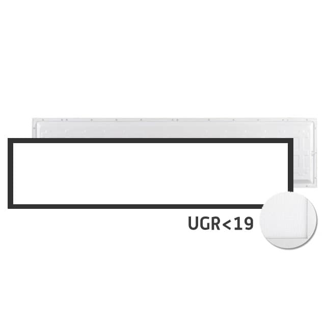 ELP LED Paneel zwart 120x30cm | 32W 3000K/6000K 4000Lm | 830/860 IP40 | Back-lit<UGR19 CCT