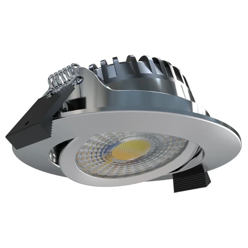 ELP LED InbouwspotØ68mm | 6W 2700K/4000K 600Lm | 927/940 60° IP44 | Triac Dimbaar | Chroom 3CCT thumbnail 2