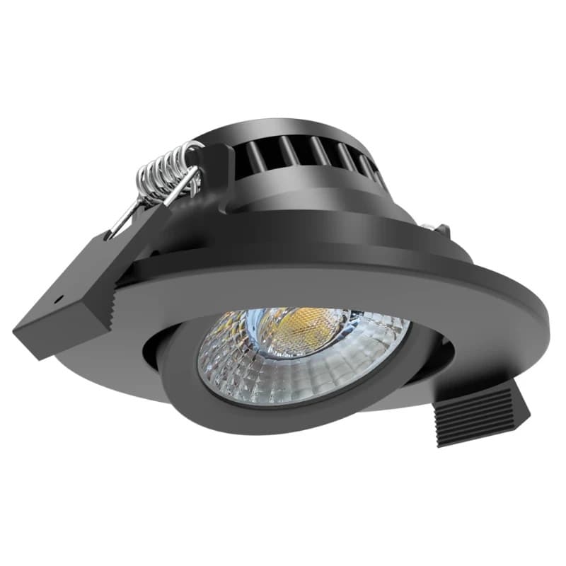 ELP LED InbouwspotØ70mm | 7W 2700K/3000K 700Lm | 927/930 38° IP65 | Triac Dimbaar | Zwart thumbnail 2