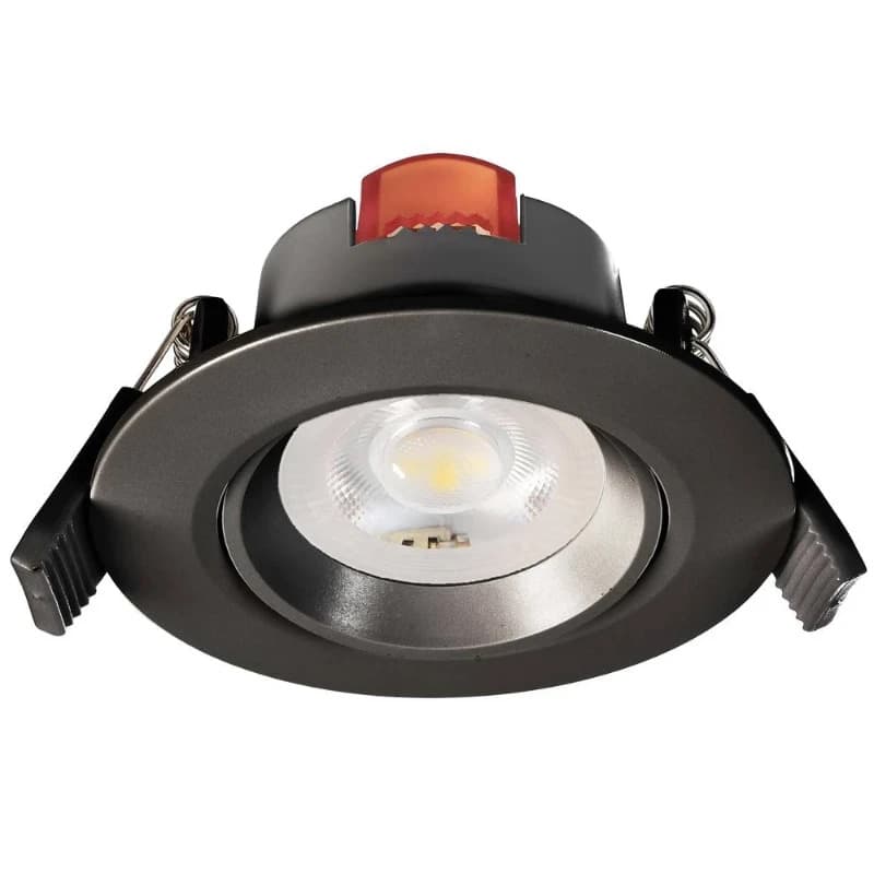 ELP LED InbouwspotØ68mm | 6W 3000K 550Lm | 930 40° IP20 | Triac Dimbaar | Zwart Chroom 3CCT