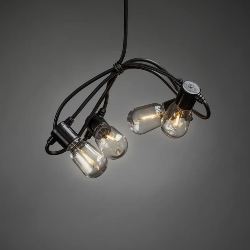 Konstsmide LED Lichtsnoer Feestverlichting Add-on | 20 Lichtpunten | 10m | Extra Warmwit | 24V | IP44 thumbnail 2