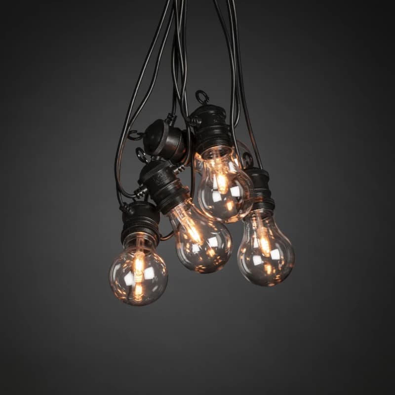 Konstsmide LED Lichtsnoer | 10 Lichtpunten | 10m | Extra Warmwit | IP44 thumbnail 2