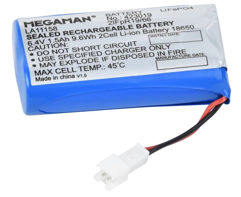 Megaman Accu Batterij | 1500mAh 6.4V 2 Cel | MM10555