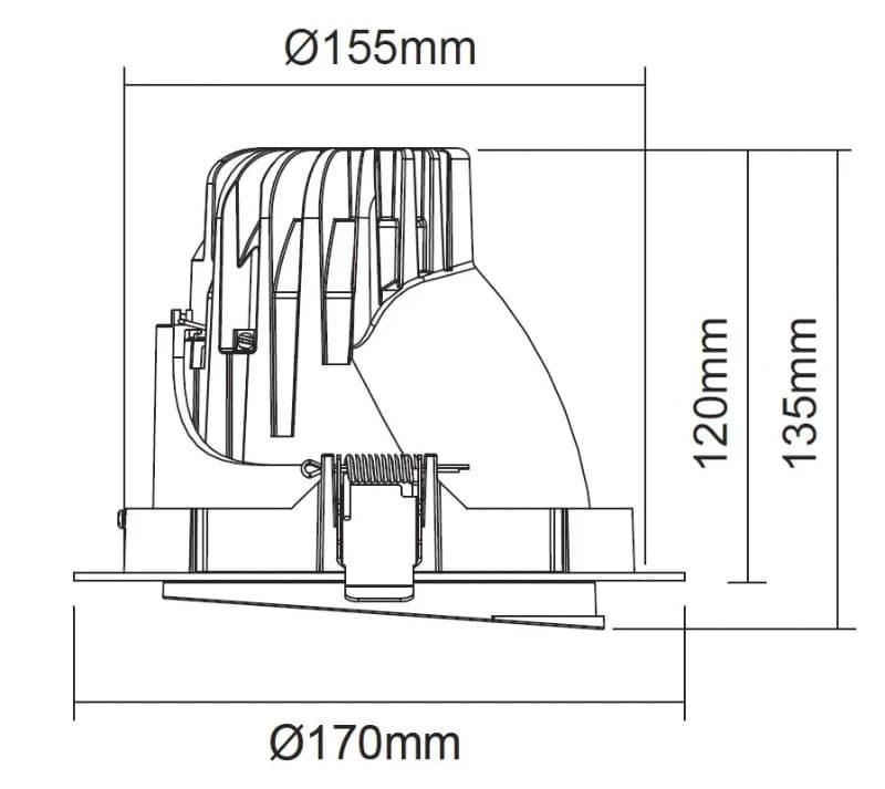 Megaman LED DownlighterØ155mm | 38W 4000K 3800lm 840 | IP20 thumbnail 2