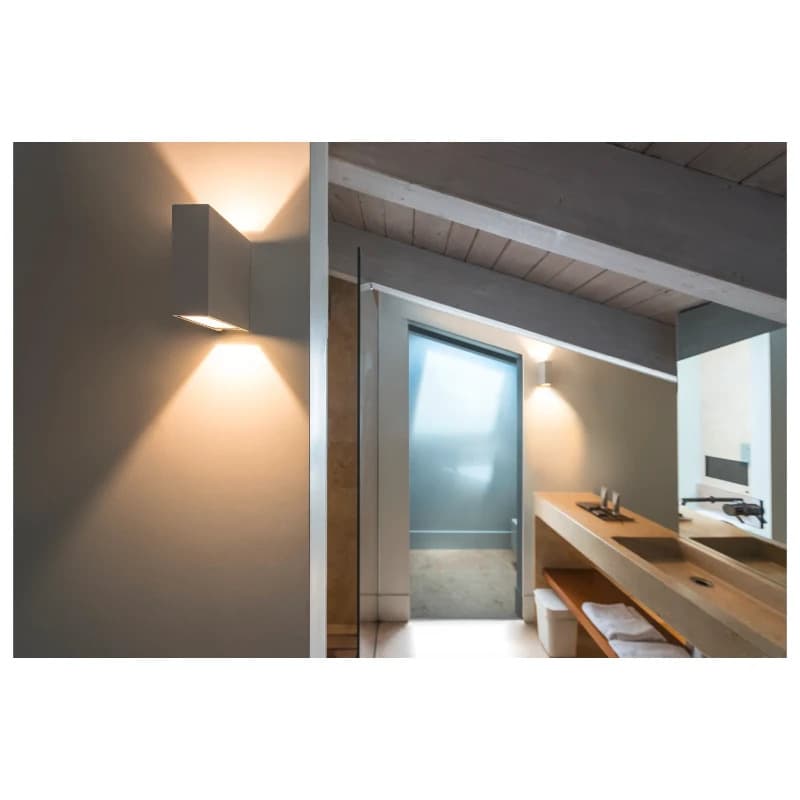 SLV LED Wandlamp | 8W 3000K 580lm 30 | IP44 Wit | QUAD thumbnail 2