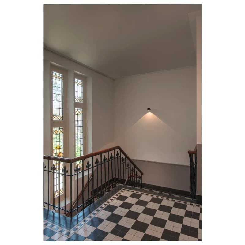 SLV LED Wandlamp | 8.5W 2000K 570lm 920 | IP20 Dimbaar Zwart | OCULUS