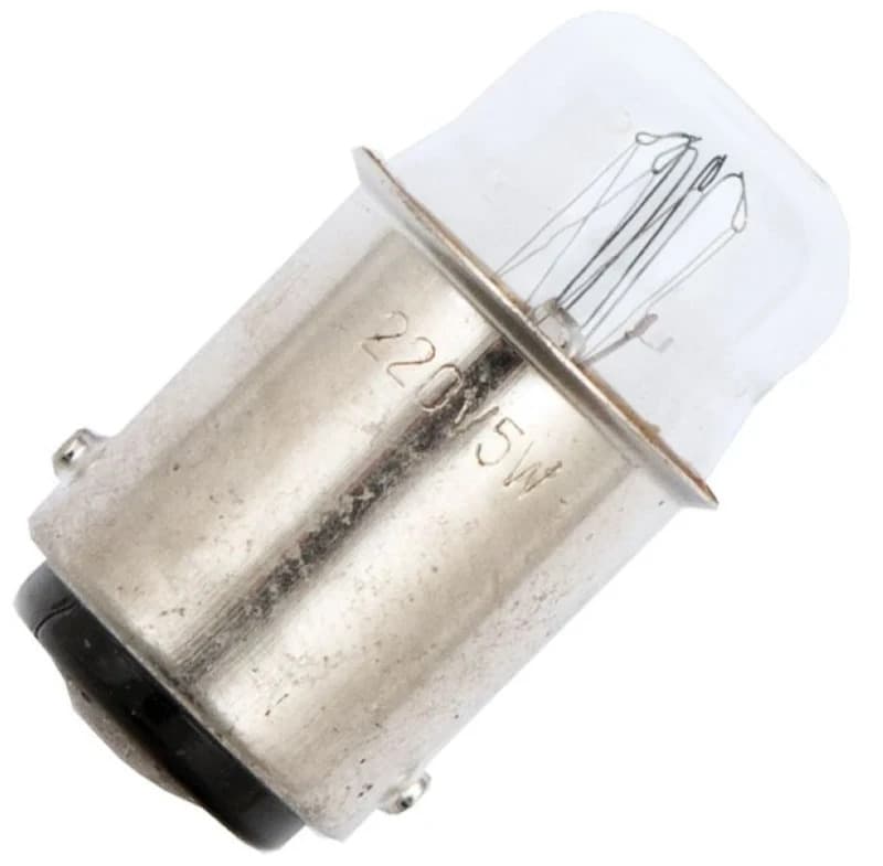 Schiefer BA15d Gloeilamp | 5W 260V 19mA 2500K | 14x30mm | 10 stuks