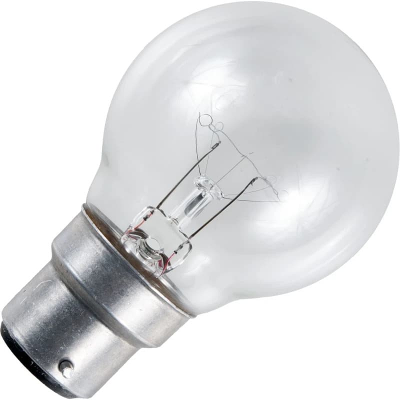 Schiefer Ba22d Globe Gloeilamp | 30W 2700K 240lm 150VØ50mm | Dimbaar thumbnail 2