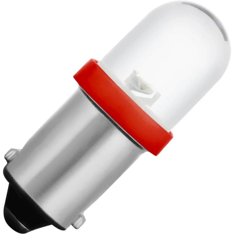 Schiefer BA9s LED Lamp | 0.65W 130V 5mA Rood | 8.5x28mm | 10 stuks