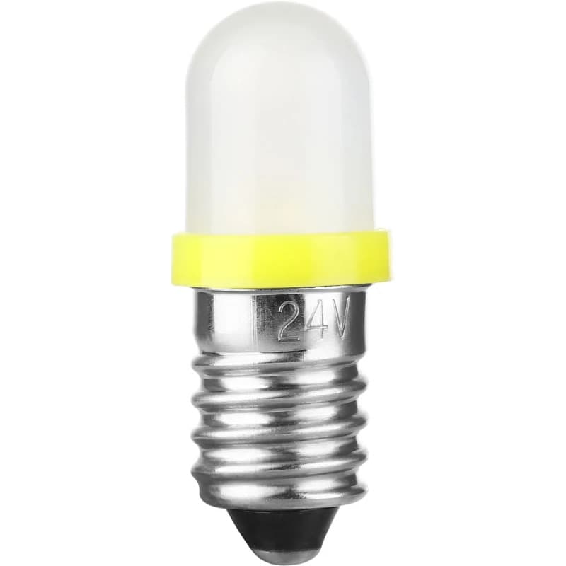 Schiefer E10 LED Lamp | 0.48W 24V 20mA Geel | 8.5x28mm | 10 stuks thumbnail 2