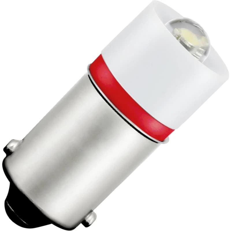 Schiefer BA9s LED Lamp | 0.69W 230V 3mA Rood | 10x23.5mm | 10 stuks