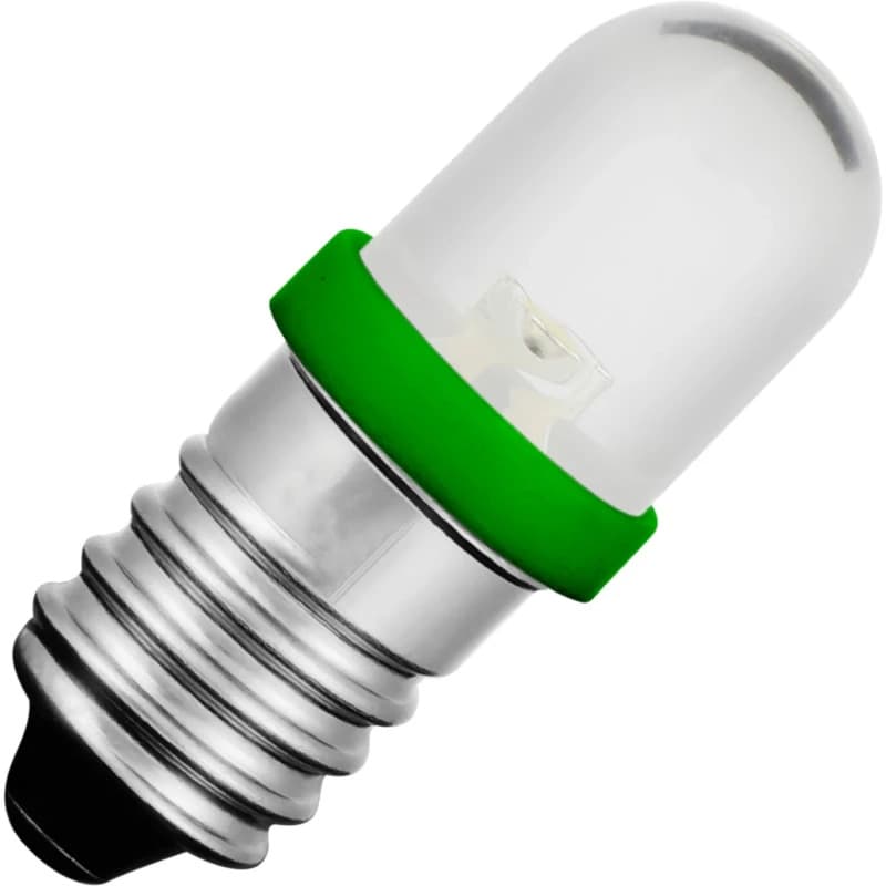 Schiefer E10 LED Lamp | 0.24W 12V 20mA Groen | 8.5x28mm | 10 stuks thumbnail 2