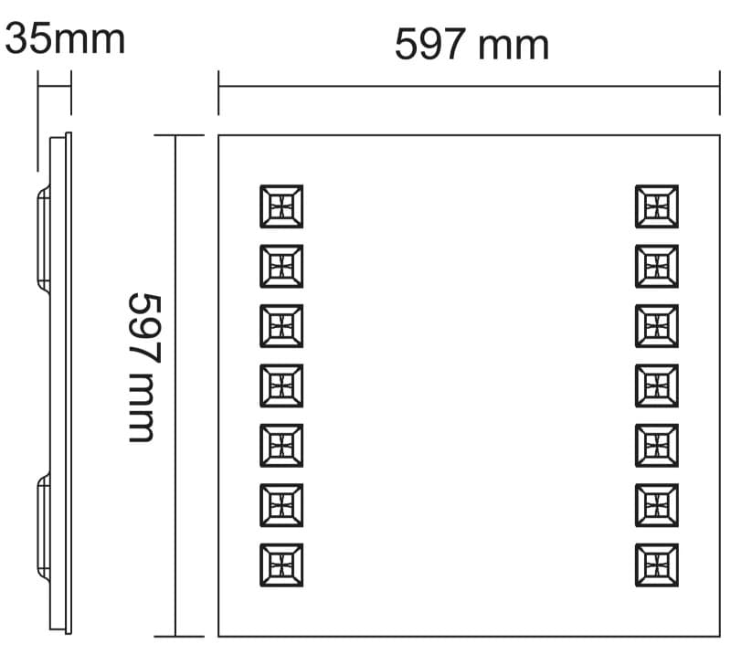 Megaman LED Inbouwarmatuur | 27W 4000K 3500lm 840 | IP20 DALI Dimbaar | MM08198 thumbnail 2