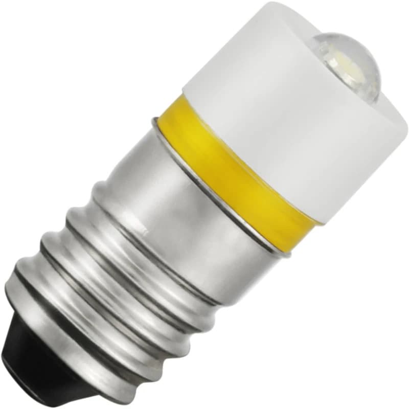 Schiefer E10 LED Lamp | 0.48W 24V 20mA Geel | 10x23.5mm | 10 stuks