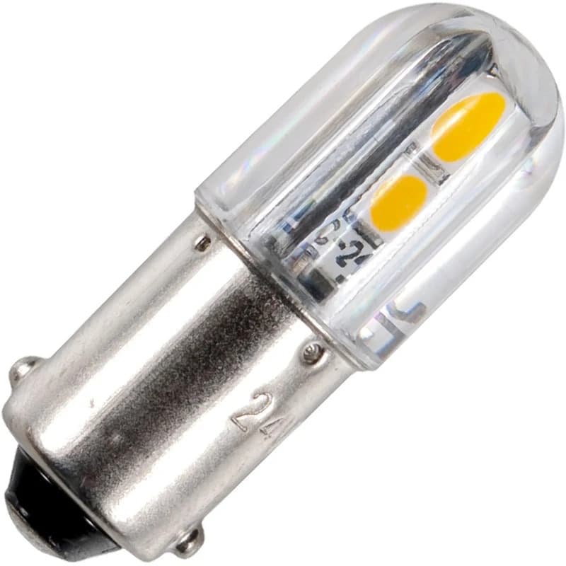 Schiefer BA9s LED Lamp | 0.6W 24V 2mA 3300K | 10x28mm | 10 stuks thumbnail 2