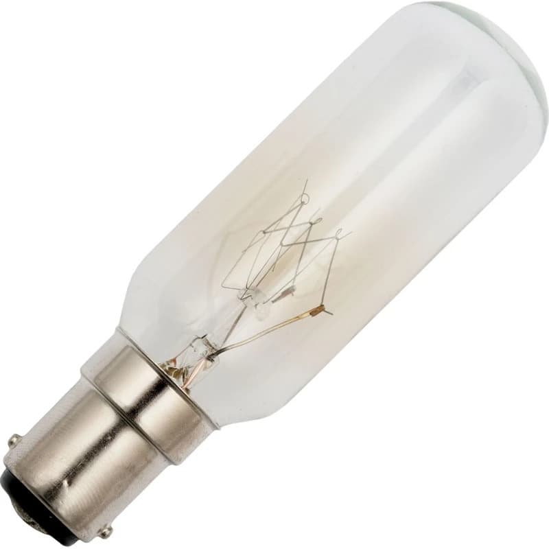 Schiefer BA15d Buis Gloeilamp | 15W 2700K 90lm 110V/130V | Dimbaar thumbnail 2