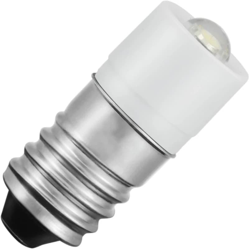 Schiefer E10 LED Lamp | 0.48W 24V 20mA Wit | 10x23.5mm | 10 stuks