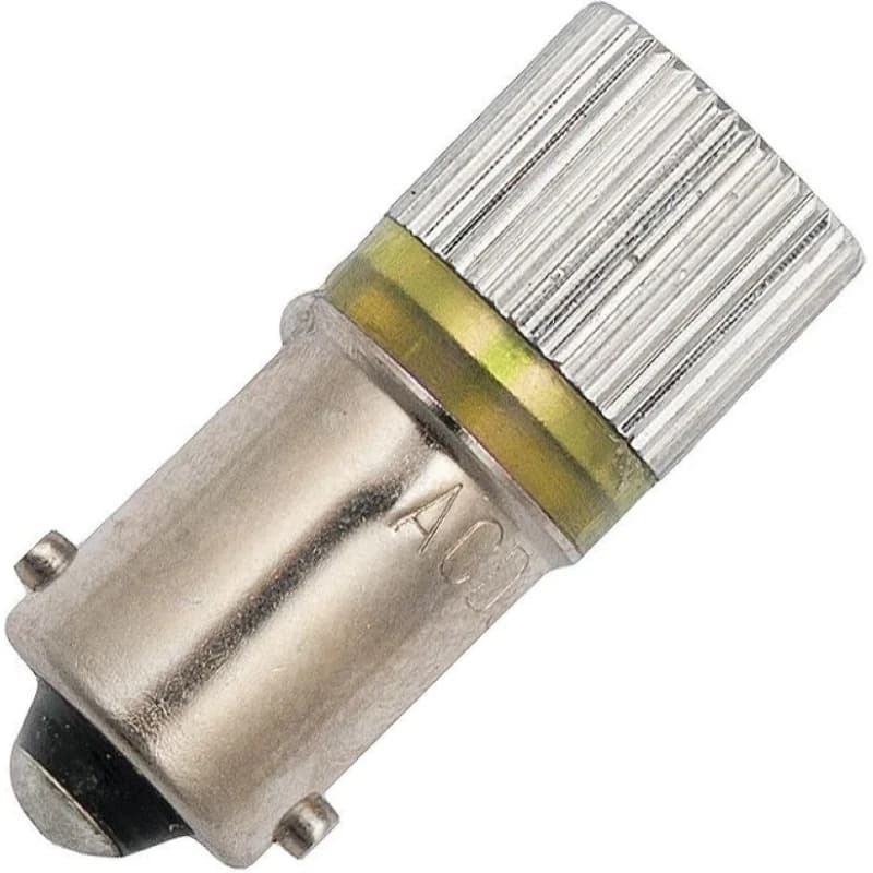 Schiefer BA9s LED Lamp | 0.22W 24V 18mA Geel | 10x28mm | 10 stuks thumbnail 2