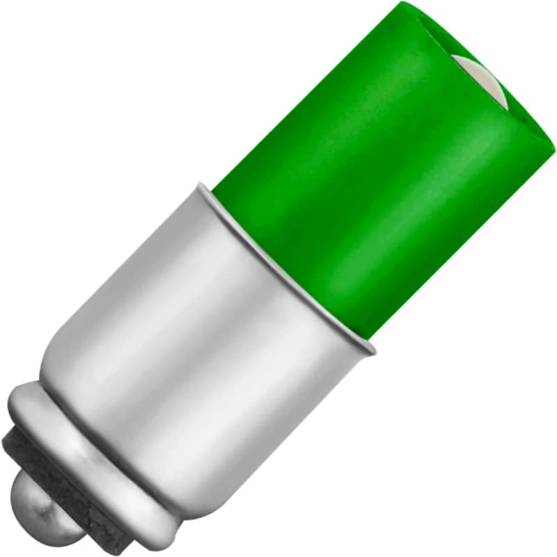 Schiefer Midget grooved LED Lamp | 0.24W 24V 10mA Groen | 6x16mm | 10 stuks thumbnail 2