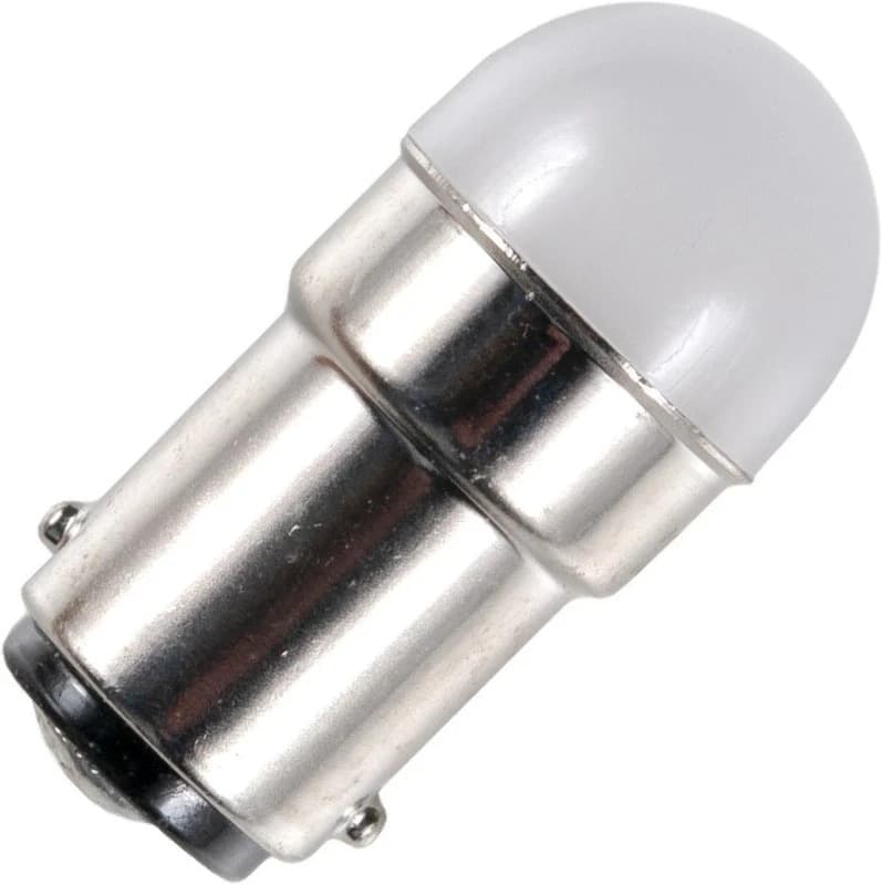 Schiefer BA15d LED Lamp | 2.2W 220V 10mA Wit | 18x35mm | 10 stuks thumbnail 2
