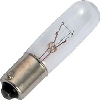 Schiefer BA9s Gloeilamp | 3W 220V 13mA 2500K | 10x40mm | 10 stuks thumbnail 2
