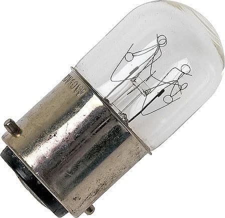 Schiefer Ba22d Buis Gloeilamp | 15W 2700K 100lm 220V | Dimbaar