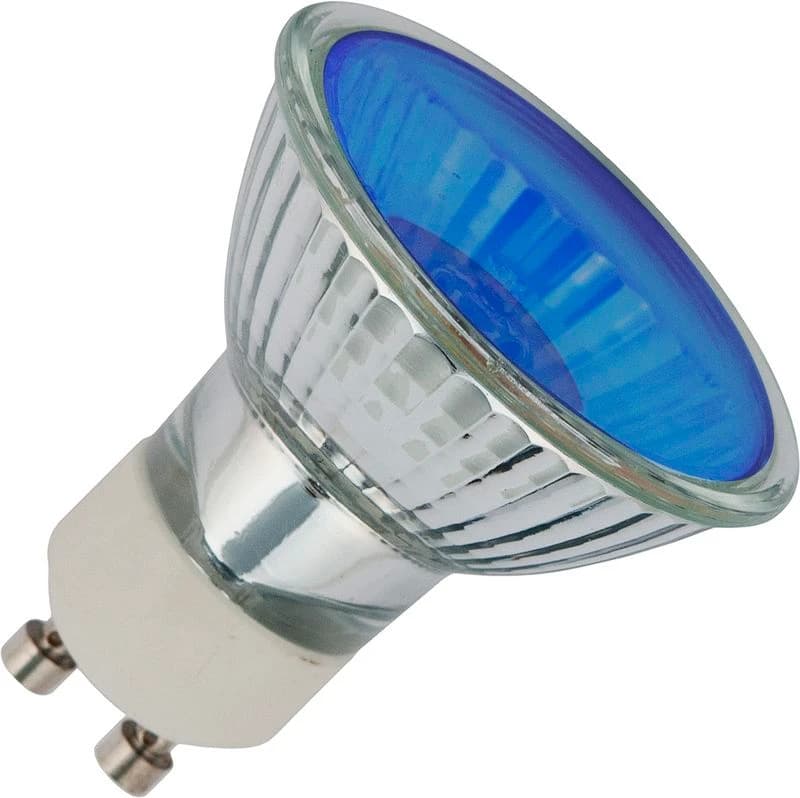 Schiefer GU10 Halogeen Spot | 50W Blauw 220V/240V 25° | Ø50mm Dimbaar