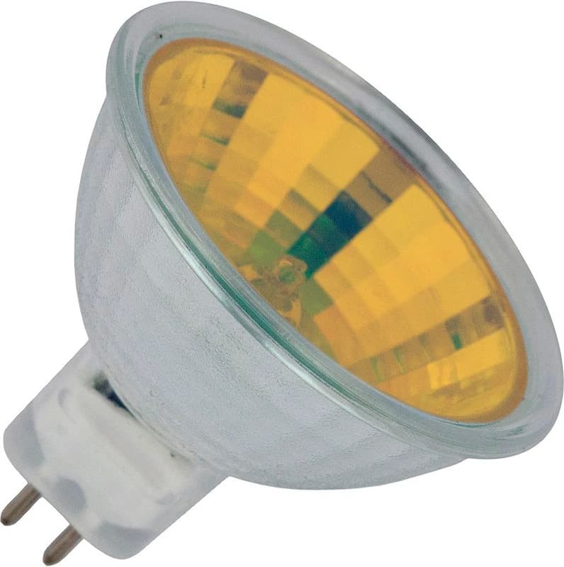 Schiefer GU5.3 MR16 Halogeen Spot | 50W 12V Geel 38° Ø50mm | Dimbaar