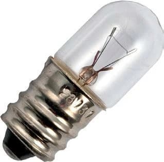 Schiefer E12 Gloeilamp | 2W 60V 33mA 2500K | 13x33mm | 10 stuks