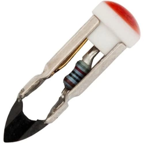Schiefer T4.6 LED Lamp | 0.38W 24V 17mA Rood | 4.6x22mm | 10 stuks thumbnail 2